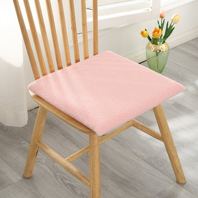 Xihbxyly Oferta Diaria Cojín de Espuma Viscoelástica para Silla de Oficina, Cojín para Silla, Taburete de Terciopelo de Peluche, Mesa de Comedor, Silla de Comedor, Cojín de Asiento Cálido y Grueso pa