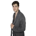 thumbnail image 7 of Men?s 100% Terry Cotton Bathrobe Toweling Robe Charcoal XXL, 7 of 7