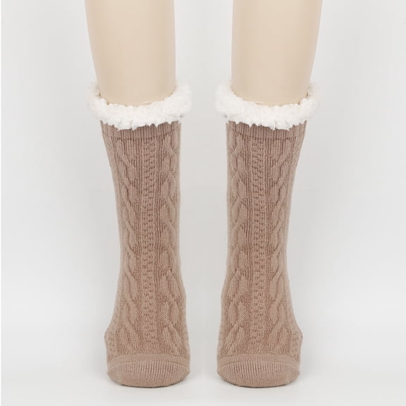 Dxzfnsa Women Slipper Fuzzy Socks Women's Warm Winter Soft Thick Socks Fleece Comfortable Home Socks