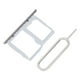 thumbnail image 1 of Reemplazo del soporte de la bandeja de la tarjeta de memoria SIM para el teléfono móvil LG G5 LS992 LS987 H820 (plata), 1 of 10