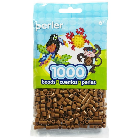 Perler Beads 1,000/Pkg-Light Brown