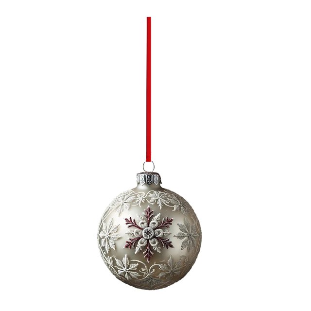HWRETIE Red and Gold Christmas Balls,Christmas Ball 2D Flat Acrylic Pendant Christmas Tree Decoration Christmas Decorations Layout Scene Accessories