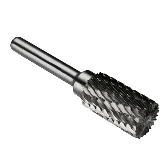 Unique BargainsDouble Cut Tungsten Carbide Rotary File 9/16" Head 6mm Shank Cylinder End Cut