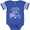 Football Blue and White, variant on Inktastic So I'm Little, but I'm Gonna Be a Big Sister Girls Baby Bodysuit