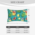 thumbnail image 3 of Plush Throw Pillow Covers, cartoon Lemon juice Pillow Cases with Invisible Zipper, Breathable Microfiber Pillow Cases Standard Size for Sleeping Bedroom Sofa Living Room 14x20, 3 of 5