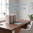 thumbnail image 6 of Unique Bargains 2Pcs Decorative Metal Tree Style Book Ends White 5.3*4.9*5.5inch, 6 of 6
