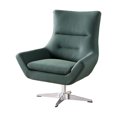 thumbnail image 1 of Chaise d'appoint Eudora d'ACME en tissu Leather Gel vert, 1 of 2