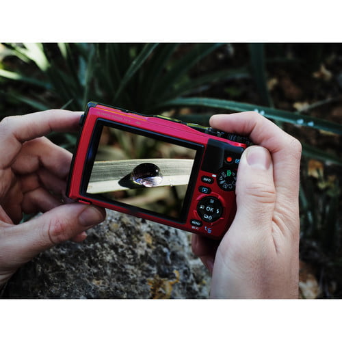 Olympus Tough TG-6 Digital Camera (Red) V104210RU000 + 64GB + 