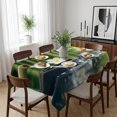 thumbnail image 6 of Zen Stones Water Flowing Table Cloth Waterproof Tablecloths, Floral Green Forest Tablecloth Dining Table Cover for Kitchen Party Tabletop Outdoor, Rectangle Tablecloth 60x84 Inch, 6 of 9
