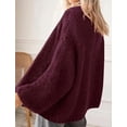 thumbnail image 4 of BTFBM Cardigan Sweaters for Women Fall Fashion Clothes | No Button No Pocket Design, Chunky Knit Open Front Cardigans, Ribbed Cuff Long Sleeve Sweater, Loose Winter Coat Clothing, 4 of 9