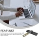 thumbnail image 4 of Methold Adaptador de SSD a USB tipo C 3,1, convertidor profesional doble único, placa de protocolo de movilidad fuerte, alta definición de imagen Electrónica miscelánea Negro, 4 of 6