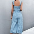 thumbnail image 5 of IROINNID Sleeveless Jumpsuit For Women Full-Length High Waist Boho Wide Leg Jumpsuit, 5 of 8