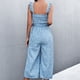 thumbnail image 5 of Monos Para Mujer Verano Sin Mangas Talle Alto Boho Pierna Ancha Mono Moda Impreso Mameluco Pantalones Odeerbi ODB-6, 5 of 8