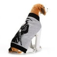 thumbnail image 2 of Halloween Dog Sweaters Sets Black and White Skull Boo Puppy Dog Clothes Pet Knitwear for Dog Cat Pet Costume-M, 2 of 8
