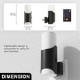 thumbnail image 6 of YANSUN 2 Pack Black Cylindrical Night Light with Long & Short Dual Shades, 3000K Warm White, Dimmable 0%-100%, Plug in, Home Decor, 6 of 7