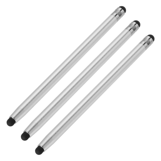 3uds Óptica Punta Lápices Unique Bargains Punta Lápiz Táctil Pantallas Capacitiva Universal Plata