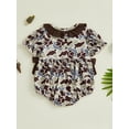 thumbnail image 5 of BemeyourBBs Baby Girl Romper Short Sleeve Round Neck Camouflage Print Bodysuit, 5 of 9