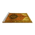 thumbnail image 2 of Ahgly Company Machine Washable Indoor Round Persian Yellow Traditional Area Rugs, 6' Round, 2 of 4