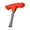 Red, variant on 1. T-Handle Screwdriver for 1/4" & 3/8" Camera Plates, Steel Shaft with Antislip Grip Photography Tool