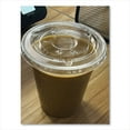 thumbnail image 4 of Karat C-KC626TS-NH 12 oz. to 24 oz. Cold Cup No Hole Flat PET Lids - Clear (1000/Carton), 4 of 4