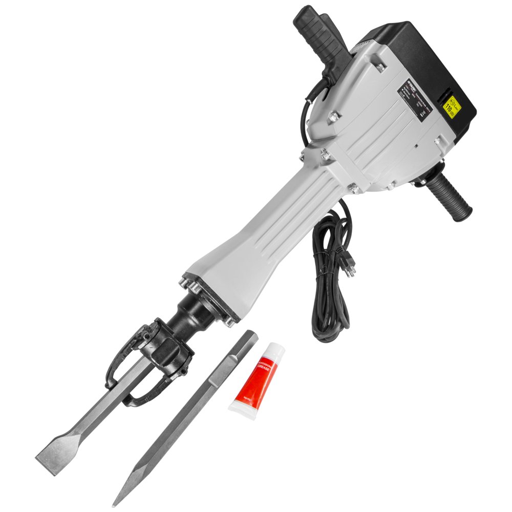 Stark Industry 2050W Demolition Electric Jack Hammer Breaker (75 Joules) w/ Point & Bull Chisel