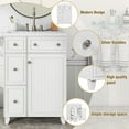 thumbnail image 6 of Harper & Bright Designs 24" Bathroom Vanity Sink Combo for Small Space, White Bathroom Vanity Cabinet with 2 Storage Drawers and Door, 6 of 13