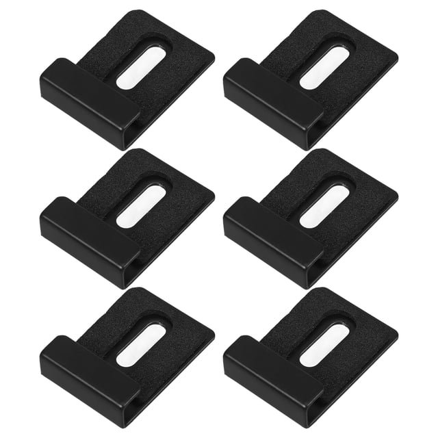 HAMPPLIES 6 Pcs Clips de Support de Miroir en Acier Inoxydable Robuste avec Coussinets de Protection pour Montage Mural
