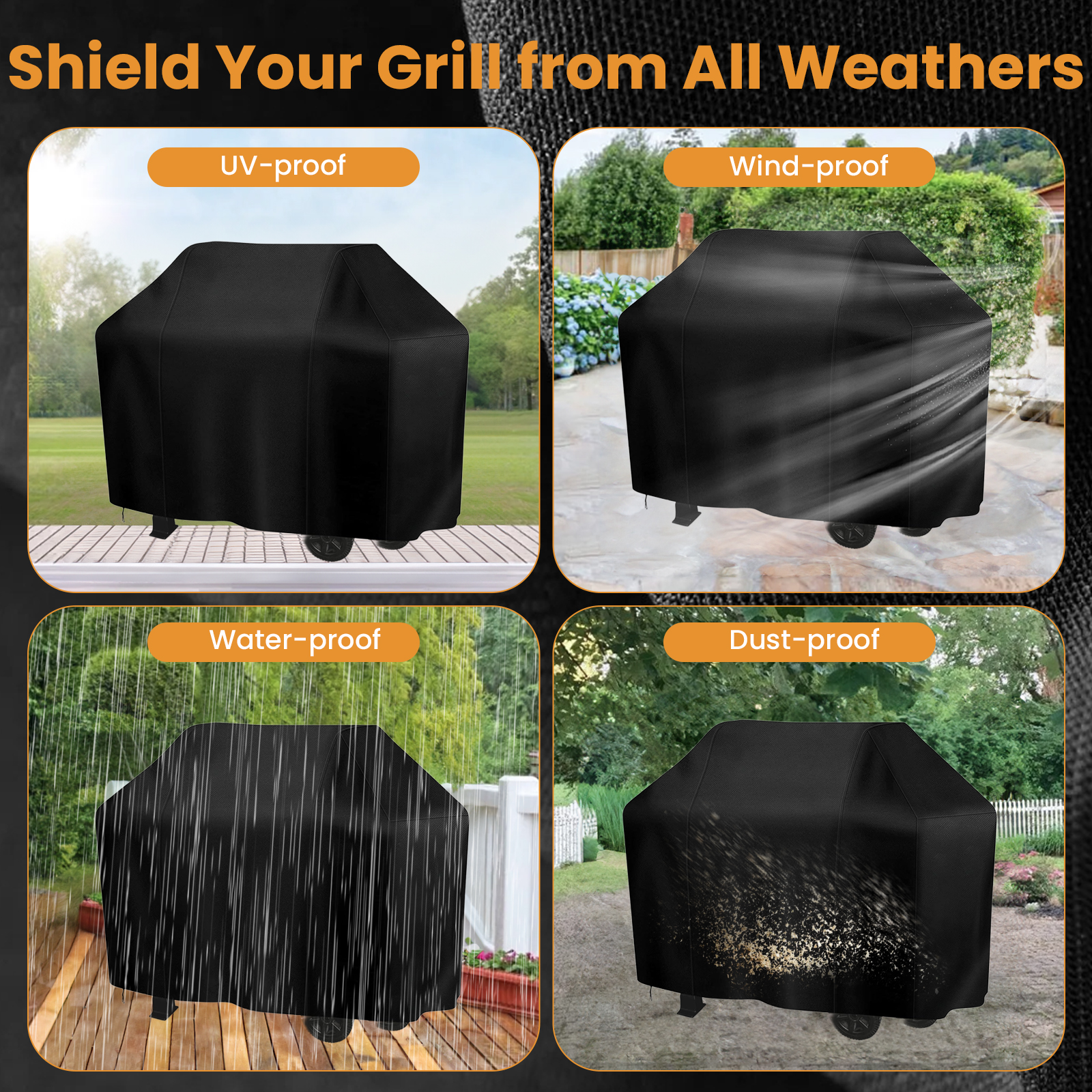 KOYMISKU Heavy-Duty 58-Inch Grill Cover photo 6