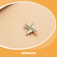 thumbnail image 3 of Luxshiny 60PCS Office Display Nails Golden Metal Airplane Push Pins For Classroom Use, 3 of 8