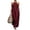 Wine, variant on Women's Halter Neck Maxi Dress, Sexy Open Back Ruffle Beach Sundress, Boho Long Flowy Vacation Dress, Elegant Sleeveless Swing Gown for Pool Party, S-2XL