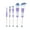 Violet gradient D, variant on Beadable Makeup Brushes Set Beading Makeup Brushes Metal Handle Makeup Brushes Eyeshadow Brush for Eyeshadow Blush