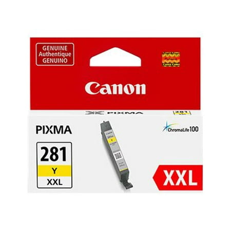 UPC: 0013803287431 | Canon CLI-281 XXL Ink Tank  Yellow  1 Each (CNMCLI281XXLYW)