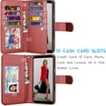 thumbnail image 2 of Tekcoo LG Stylo 5 / Stylo 6 / Stylo 5X / Stylo 5V / Stylo 5+ Wallet PU Leather Case, ID Cash Credit Card Slots Holder Purse Carrying Folio Flip Cover [Detachable Magnetic Hard Case] Kickstand, 2 of 6
