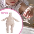 thumbnail image 4 of 10 Piezas Muñeca Cuerpo Desnudo 2 Pulgadas 5 Articulaciones Movibles Sin Cabeza Color, 4 of 9
