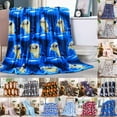 thumbnail image 2 of Plazatex MicroPlush Golden Printed Holiday Throw Blanket - 50x60", Multi, 2 of 11