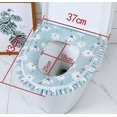 thumbnail image 5 of 1 asiento de inodoro impermeable para el hogar (encaje caqui), asiento de inodoro universal con cremallera, cojín más cálido para asiento de inodoro, para la mayoría de los inodoros (sin pegatinas), 5 of 5