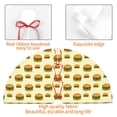 thumbnail image 7 of Cauagu 36" Christmas Tree Skirt Burgers And Hot Dogs Pattern Christmas Tree Decorations Tree Mat for Xmas Decorations Occasion Holiday Home Decor -36", 7 of 7