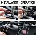 thumbnail image 3 of Universal Bling Car Accessories Seat Back Hook,2pcs (pink), 3 of 4