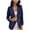 Blue, variant on TSADFHJI Tank Tops for Women Loose Fit Plus Size Coat Suit Satin Formal Work Cardigan Women Jacket Silk Office Size Plus Pockets Women's Blouse Xl Red