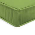 thumbnail image 4 of Jordan Manufacturing Sunbrella 21.5" x 22.5" Canvas Gingko Green Solid Rectangular Outdoor Deep Seat Chair Cushion Set with Ties and Welt, 4 of 11