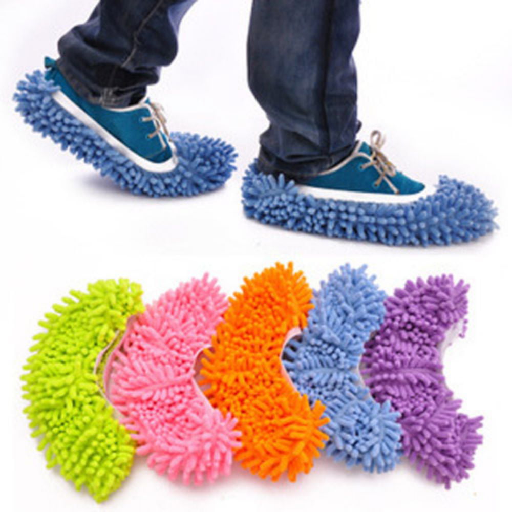 10 PCS Mop Slippers Microfiber Mopping Shoe Covers for Floor Cleaning Mopping 