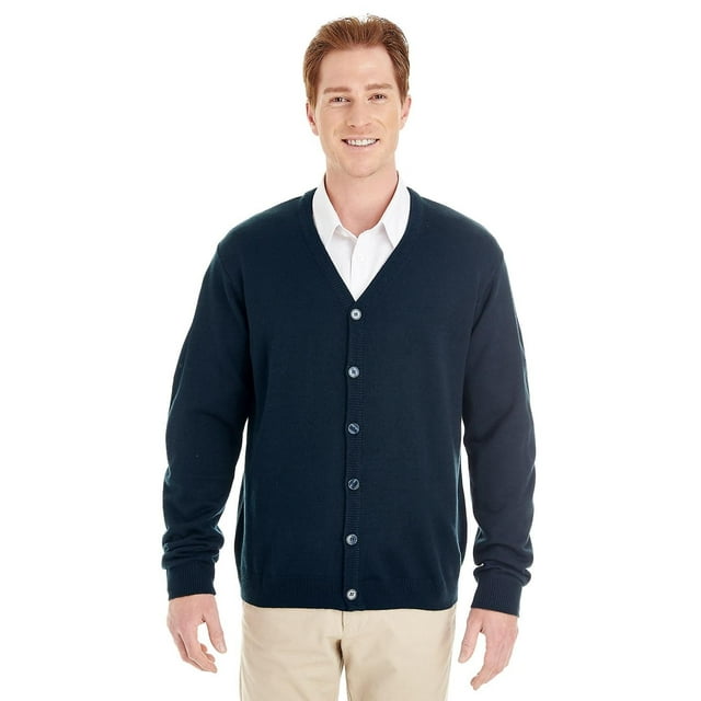 Men's V-neck Button Cardigan Sweater