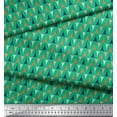 thumbnail image 2 of Soimoi Green Cotton Duck Fabric Scales Geometric Printed Fabric 1 Yard 42 Inch Wide, 2 of 3