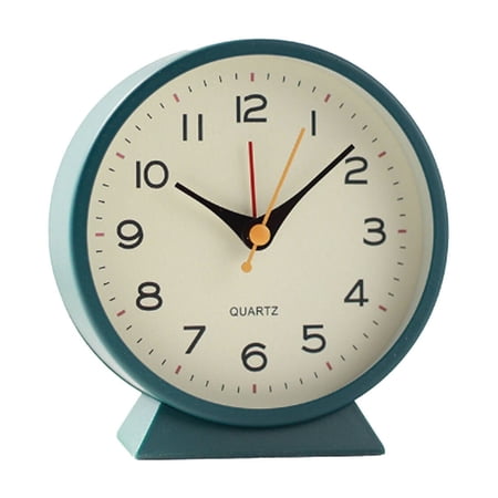 DESIGNICE Alarm Clock with Soft Nightlight, Silent Non-Ticking Analog