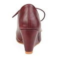 thumbnail image 4 of Womens Faux Leather Lace-up Open-toe Wedges, 4 of 8