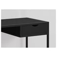 thumbnail image 3 of Drevy Contemporary Laptop Table with Drawer Home & Office Computer Desk-Metal Legs, 42" L, Black, 3 of 4