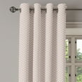 thumbnail image 2 of Ambesonne Retro Grommet Curtain, Geometric Chevron Zig Zag, 50" x 84", Cream and Lavender, 2 of 6