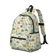 thumbnail image 2 of Dinosaur and Text Beige Pattern Backpack for School, Cute School Bag with Adjustable Shoulder Straps and Padded Back, 13.4"x11"x4.7", 2 of 5