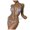 Blue, variant on Plus size Swimsuits Women's Floral Adjustable Lace Up Swimsuit Two Piece Bikini Blue M(M)