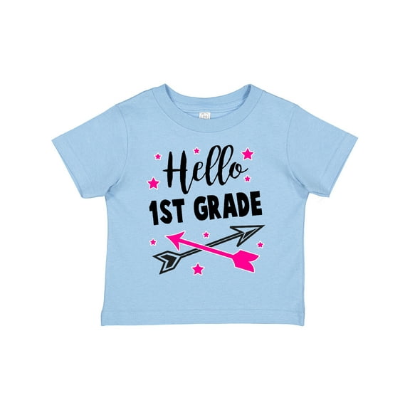 Inktastic Hello 1st Grade with Arrows and Stars Girls Toddler T-Shirt